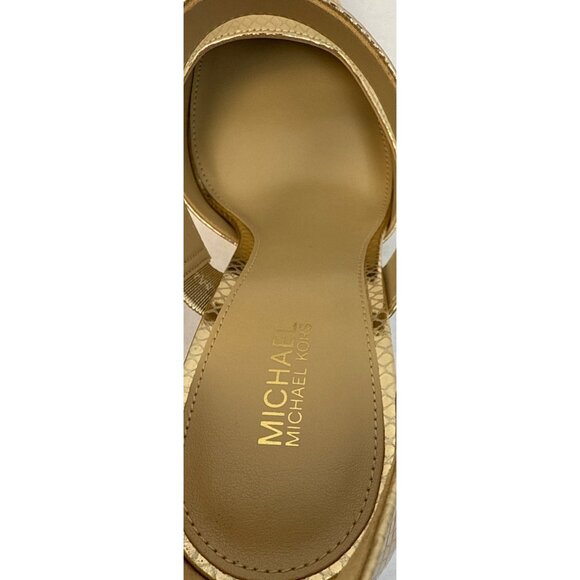 Michael Kors Amal Stiletto Pump Gold Women's US Size 7.5M - Picture 10 of 12